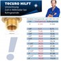 Ew-haustechnik Robinet en laiton nickelé à poignée Rouge pour raccord au mur 1/2"