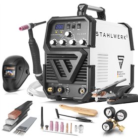 STAHLWERK Poste à souder 2 en 1 combiné AC/DC TIG 200 ST - équipement complet - TIG & MMA