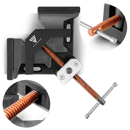 STAHLWERK WK-75 ST Pince pour angle de soudage/serrage angulaire avec ouverture de mâchoire de 75 mm pour la fixation de pièces