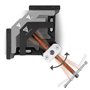 STAHLWERK WK-75 ST Pince pour angle de soudage/serrage angulaire avec ouverture de mâchoire de 75 mm pour la fixation de pièces 