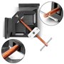 STAHLWERK WK-100 ST Serrage d'angle à souder avec ouverture de mâchoire de 100 mm pour fixer des pièces à 90° - 7 ans de garanti