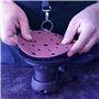 STAHLWERK Ponceuse excentrique ES-150 ST - Ponceuse orbitale rotative - Ponceuse manuelle avec meuleuse puissante à faible vibra
