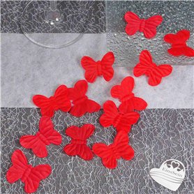 EinsSein 100x Pétales de roses Papillon 4cm rouge confetti paillette paillettes confiti mariage sortie eglise decoration table e