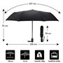 VON LILIENFELD® Parapluie de Poche Pliant Ouverture et Fermeture Automatique Résistant au Vent Mini Légèrement Stable Art Theo M