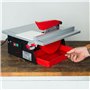 EBERTH Coupe-Carreaux Électrique 600W, Scie à Carrelage avec disque diamant 180mm, inclinaison de la table jusqu'à 45°, guide pa