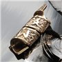 Drachensilber Bijou de barbe Runes Perle de barbe Bronze Bijoux Perle de cheveux Bijoux Perle, Bronze, Pas de pierre précieuse