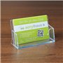 Lot de 10 porte-cartes de visite transparents - Format paysage