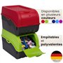 ARTECSIS Lot de 3 Boîtes de Conservation Alimentaire 5L - Blanche + 6 Stickers/Fruit, Légume