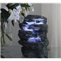 Fontaine d'intérieur Niagara avec éclairage LED Fontaines de Jardin Cascade Fontaine de Table