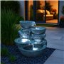 Fontaine Cascades de chez Arnusa avec éclairage à Del Fontaine de Jardin Fontaine d’intérieur