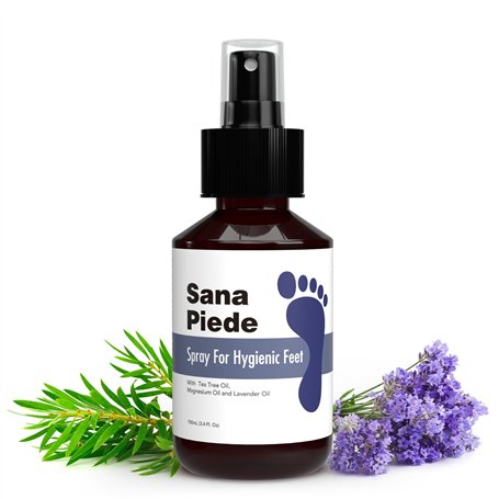 Anti mycose des pieds BIO de Sana Piede |100 ml| Spray pour Soin des Pieds |Soins Antifongique naturel |Huile essentielle Arbre