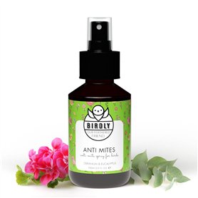 Birdly Spray Anti Acariens et Anti Poux Rouge pour Poules et Oiseaux - 100ml - Action Longue Durée - Sans résidus - Produit Anti