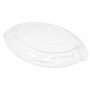 Lashuma Plat de Service Ovale Fait Main en céramique Italienne au Design Fruits de mer - Grande Assiette de Service - 50 x 32 cm
