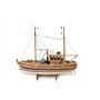aubaho Modèle de Navire Maquette de Navire de pêche Bois 45cm Pas de kit