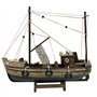 aubaho Modèle de Navire Maquette de Navire de pêche Bois 30cm Pas de kit
