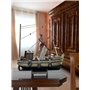 aubaho Modèle de Navire Maquette de Navire de pêche Bois 30cm Pas de kit