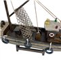 aubaho Modèle de Navire Maquette de Navire de pêche Bois 30cm Pas de kit
