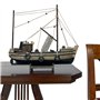 aubaho Modèle de Navire Maquette de Navire de pêche Bois 30cm Pas de kit