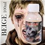 KOH King of Halloween Latex liquide Pour créer une peau synthétique, un maquillage pour Halloween, un maquillage de zombie, des 