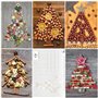 100 cartes de Noël dans une boîte: ensemble composé d'un mélange coloré de cartes postales (14,8 x 10,5 cm) avec 25 motifs diffé
