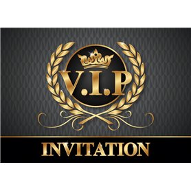 EDITON COLIBRI (10718 FR) VIP Invitations en Français: Paquet de 10 cartes d‘invitation V.I.P. pour un prochain anniversaire d‘e