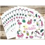 Edition Colibri 10981 FR Lot de 10 Cartes d‘invitation FÉTE DE PISCINE en Français pour un anniversaire d‘enfant ou pour une fêt