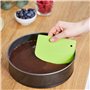 Set de coupe pâte: 3 raclettes à pâte pour la pâtisserie - Spatule couteau pour la cuisine - Materiel boulangerie coupe gateau L