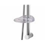 Pommeau de douche Slim Neo 5 avec barre de douche de 11 cm et 3 positions réglables pour pommeau de douche, pommeau de douche av