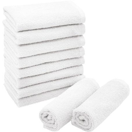 ZOLLNER Set de 10 Petites Serviettes pour invités