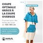 WAVE HAWAII LAGOS Poncho 2021 creme/blue