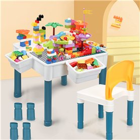 AptoFun 6-in-1 Kindertisch Stuhl Set Kinder Spieltisch