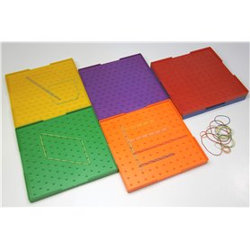 WISSNER® AKTIV lernen - Planche géométrique 2 Faces 23 x 23 cm