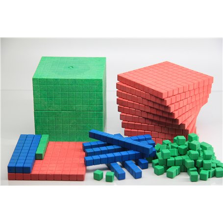 WISSNER® AKTIV lernen - Ensemble de calcul décimal coloré Montessori