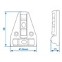 ProPlus 341215 Niveau Nivelette Triangle avec Aimant,Orange