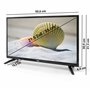 Xoro 2249 Téléviseur LCD 21,5" avec triple tuner HDTV, lecteur DVD intégré, lecteur multimédia USB 2.0, emplacement CI+, connect