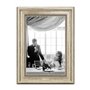 CABBEL Cadre photo A4 21 x 30 cm Argenté – Style baroque vintage Cadre pour affiches