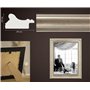 CABBEL Cadre photo A4 21 x 30 cm Argenté – Style baroque vintage Cadre pour affiches, photos et certificats – Avec verre acryliq