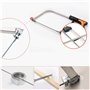 Kit de scie à métaux 12 en 1 - Scie à main multifonction pour camping et extérieur - Mini scie à fil universelle avec valise - S