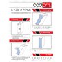 codiarts. Etiquettes à design pour 9 classeurs A4 à dos large - Motif : plage de sable, dune et mer, autocollants pour dos de do