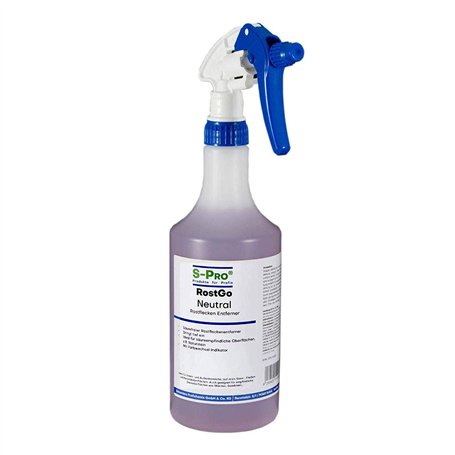 S-Pro - RostGo Degrippant spray rouille neutre 750ml - Spray efficace contre les taches de rouille sur les surfaces poreuses en