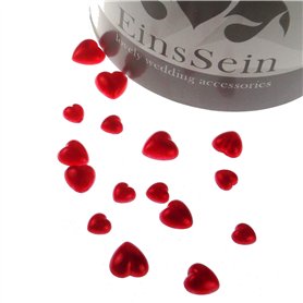 EinsSein 50g Perles Coeur Mix 5-10mm Rouge Brillant Confetti Paillette Paillettes confiti Mariage Sortie eglise Decoration Table