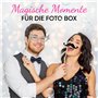 EinsSein personnalisé Bulles de Savon Mariage Lunettes à cœur Rose - Blanc 48 pièces | Bulles de Savon avec Autocollant comme Ca