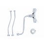 Thermoflow QMIX10 Robinet mélangeur à Deux poignées pour Le Rangement sur la Table, Chromée, (H x B x T): 240 x 100 x 40 mm