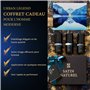 Satin Naturel Coffret Cadeau Homme - Nettoyant Visage Homme + Creme Hydratante Visage Homme + Crème Contour des Yeux Anti Cerne 