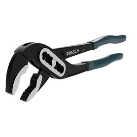 Presch Pince multiprise - 240 mm longue noire à réglage rapide - Pince universelle robuste - Poignée ergonomique en caoutchouc -