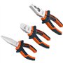 Presch Jeu de 3 pinces - Lot professionnel avec pince à becs 1/2 rond