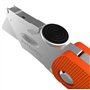 Presch Cutter à lame fixe - Cutter professionnel pliant très tranchant en métal avec 10 lames de rechange pour moquettes et tapi