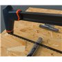 Presch Scie à métaux 300mm - Angles à 45° et 90°- Scie métal à lame HSS bi-métal interchangeable - Scie à main professionnelle -