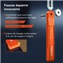 Presch Fausse Équerre incl. règle supplémentaire - 190mm & 270mm - Transfert d'angle précis - Règle avec fonction de trusquin fr