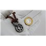 Hanessa Bijoux pour hommes en cuir véritable collier homme collier homme roue dentée patineur cadeau de Noël pour petit ami/homm